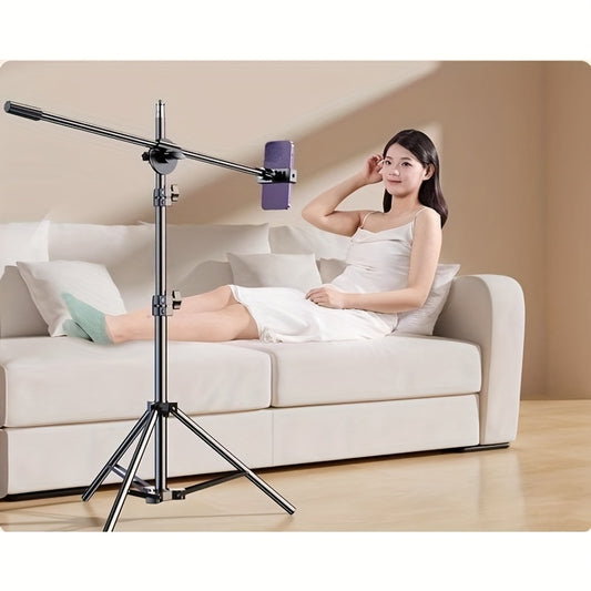 Adjustable Tripod 62-Inch Adjustable Iron Tripod | 360° Rotation, Detachable Top Mount, Suitable for Phone Display, Live Streaming, Teaching, and Sketching - Includes Travel Bag, Perfect Christmas Gift