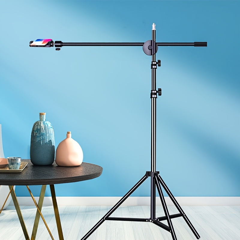 Adjustable Tripod 62-Inch Adjustable Iron Tripod | 360° Rotation, Detachable Top Mount, Suitable for Phone Display, Live Streaming, Teaching, and Sketching - Includes Travel Bag, Perfect Christmas Gift