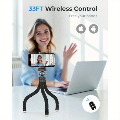UBeesize Phone Tripod Pro S Premium Flexible Phone Tripod with Wireless Remote Mini Tripod Stand