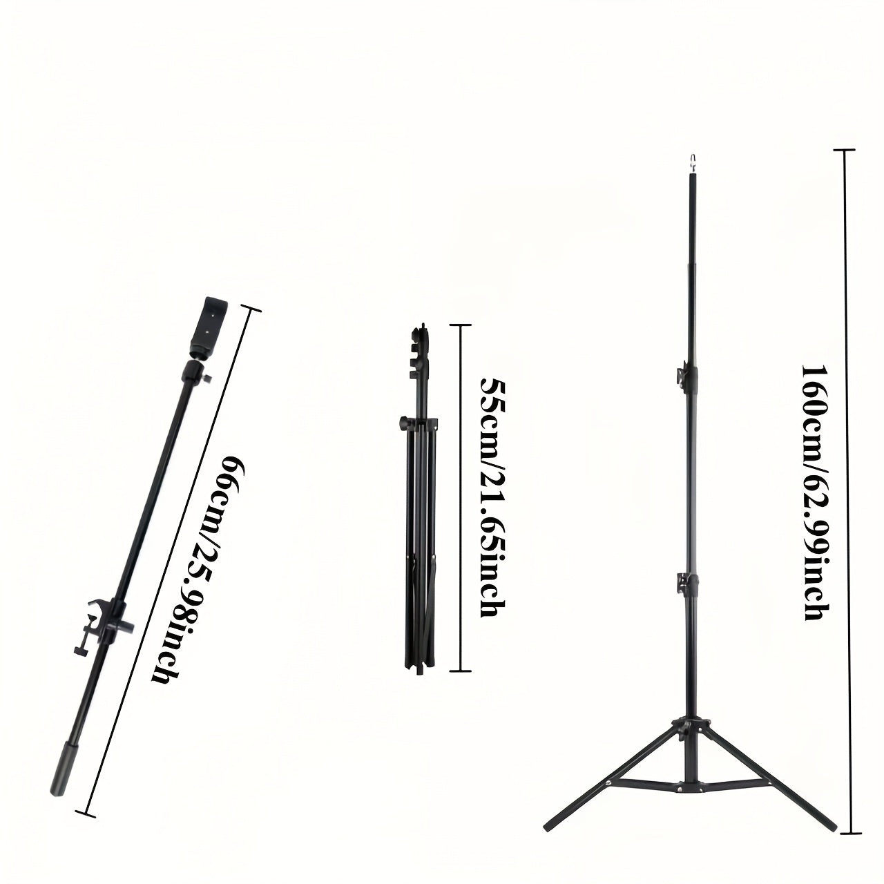 Adjustable Tripod 62-Inch Adjustable Iron Tripod | 360° Rotation, Detachable Top Mount, Suitable for Phone Display, Live Streaming, Teaching, and Sketching - Includes Travel Bag, Perfect Christmas Gift