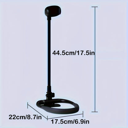 1pc FlexiMounts Silicone Gooseneck Phone Holder Stand, Waterproof Neckband Mount for Hands-Free Desktop and Bed Use, Universal Compatibility with Smartphones